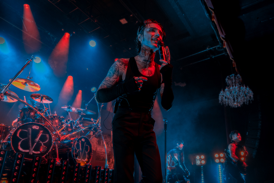 Black Veil Brides performing live on stage