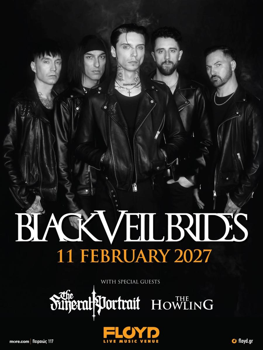 Black Veil Brides 2027 concert poster